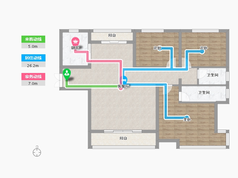 陕西省-渭南市-海兴国际-108.22-户型库-动静线