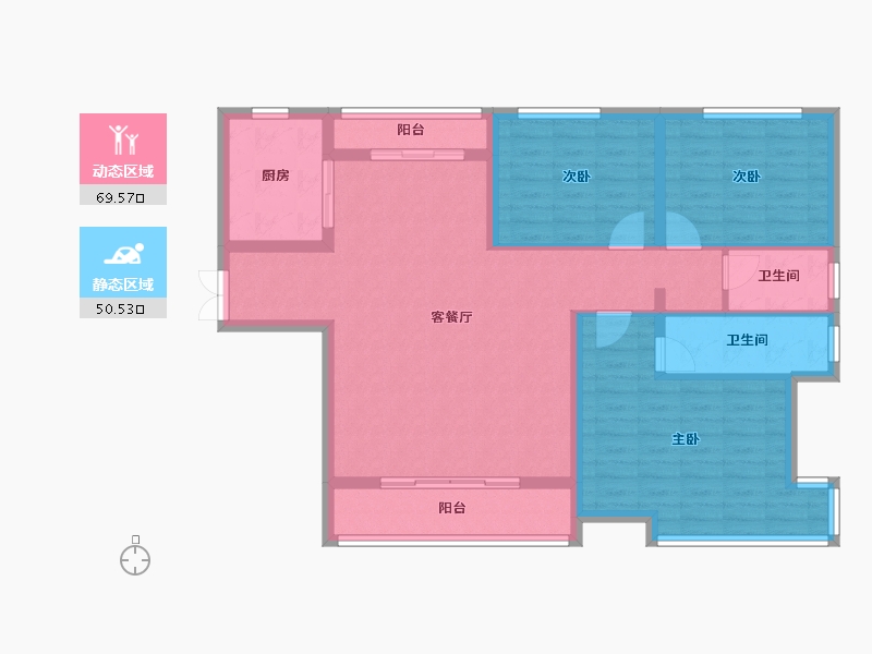 陕西省-渭南市-海兴国际-108.22-户型库-动静分区