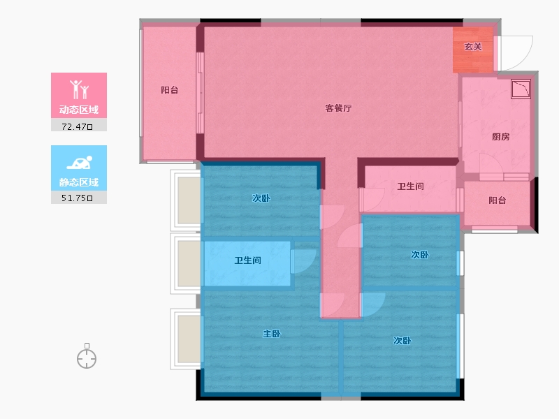 广东省-汕尾市-汇龙豪庭-112.41-户型库-动静分区