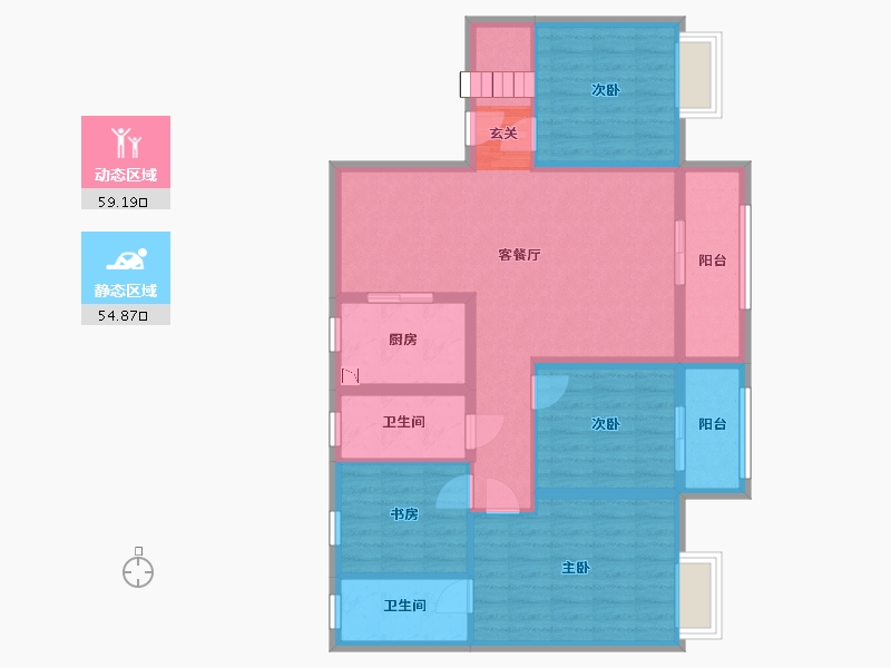 甘肃省-武威市-碧桂园-101.39-户型库-动静分区