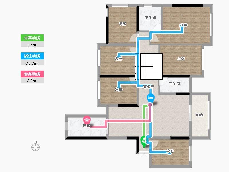 广西壮族自治区-玉林市-盛邦国际-127.55-户型库-动静线