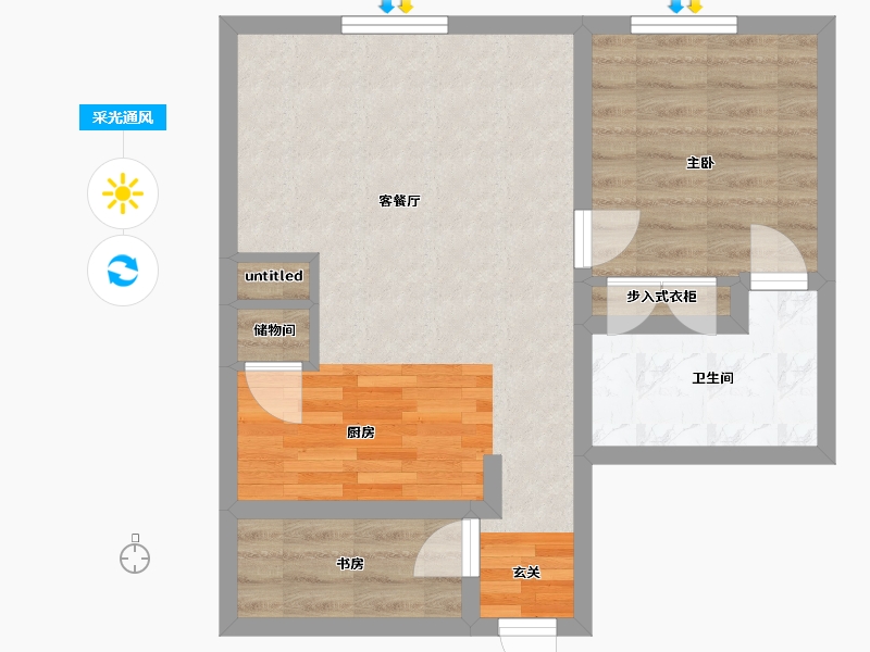 Florida-Duval-SOLA South Lux Apartments-52.84-户型库-采光通风