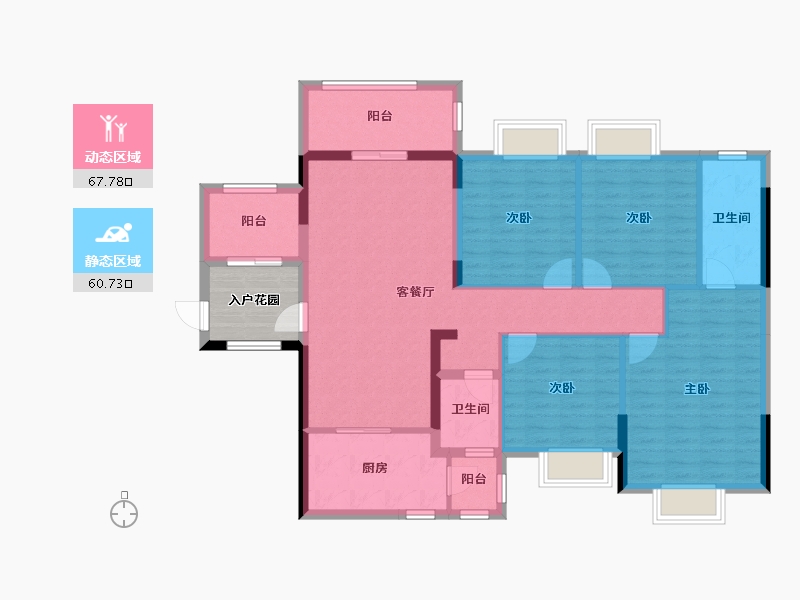 广西壮族自治区-玉林市-荣顾购物公园-121.15-户型库-动静分区