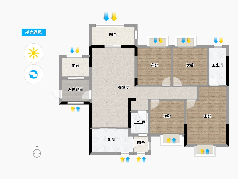 广西壮族自治区-玉林市-荣顾购物公园-121.15-户型库-采光通风