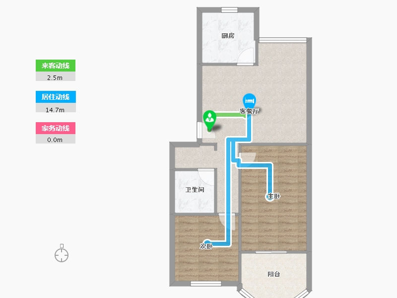 河南省-郑州市-高新区乡镇府家属院-69.99-户型库-动静线