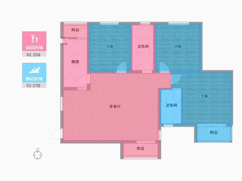 陕西省-西安市-中国科学院西安光机所-102.53-户型库-动静分区