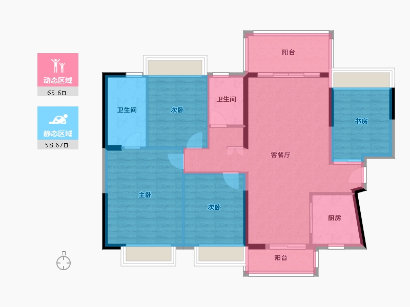 广东省-肇庆市-光大天骄御景-112.59-户型库-动静分区