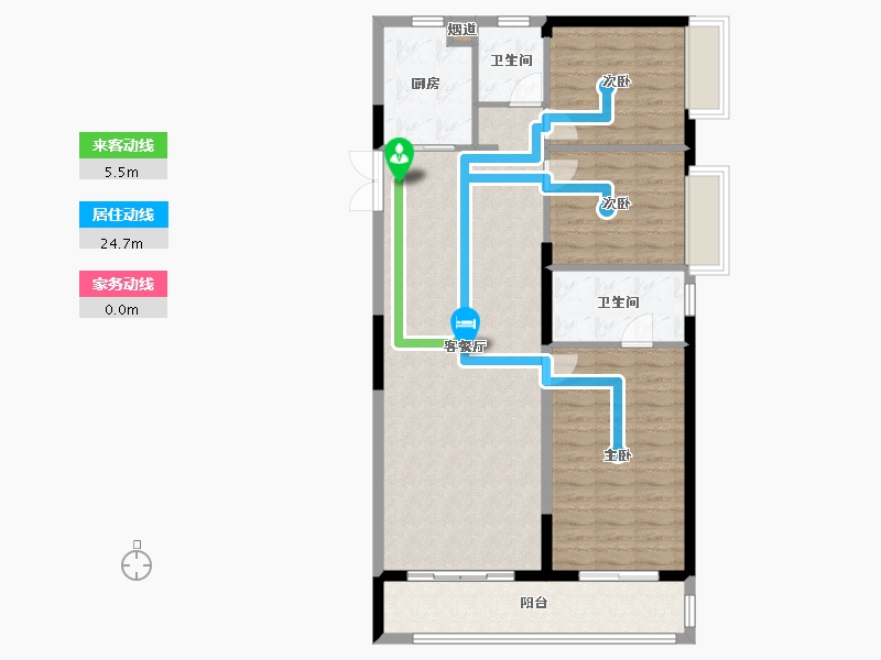 湖北省-武汉市-中建壹品澜荟-106.25-户型库-动静线