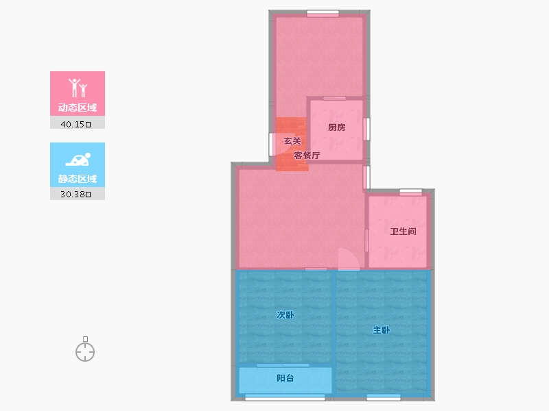 上海-上海市-春港丽园-63.83-户型库-动静分区