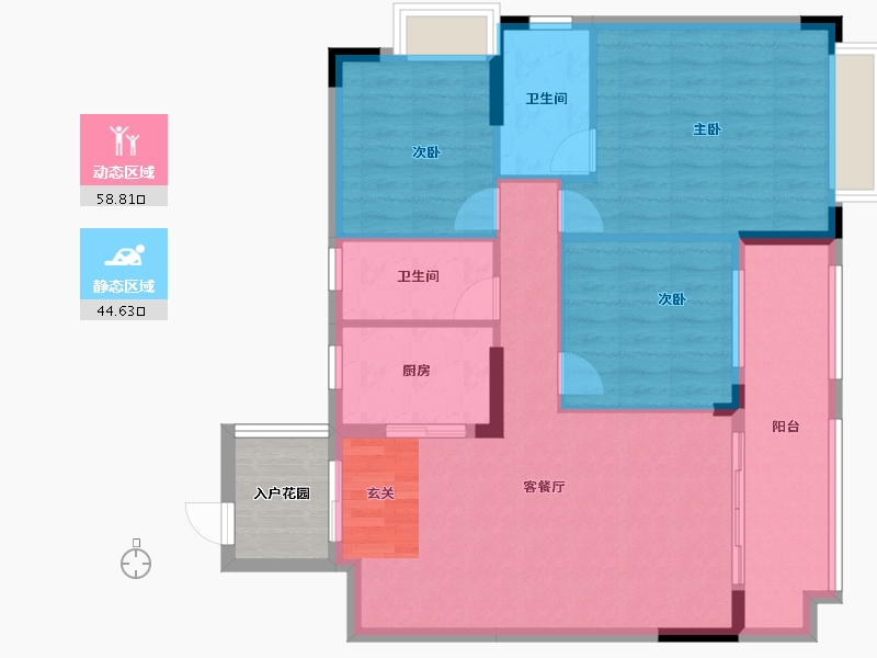 广东省-清远市-东城御峰-98.09-户型库-动静分区