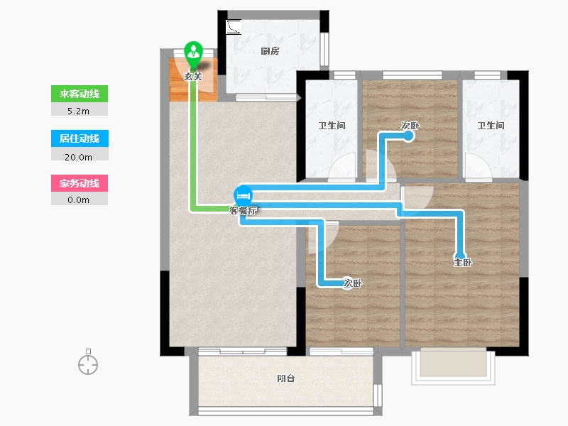 江西省-赣州市-嘉福・樾府-88.00-户型库-动静线