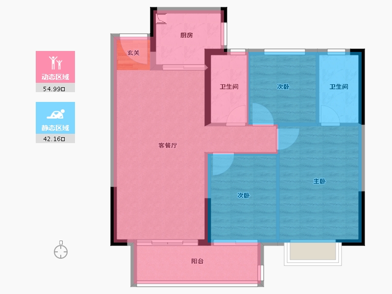 江西省-赣州市-嘉福・樾府-88.00-户型库-动静分区