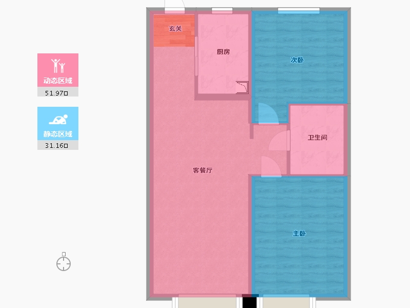 天津-天津市-新城和兴府-75.00-户型库-动静分区