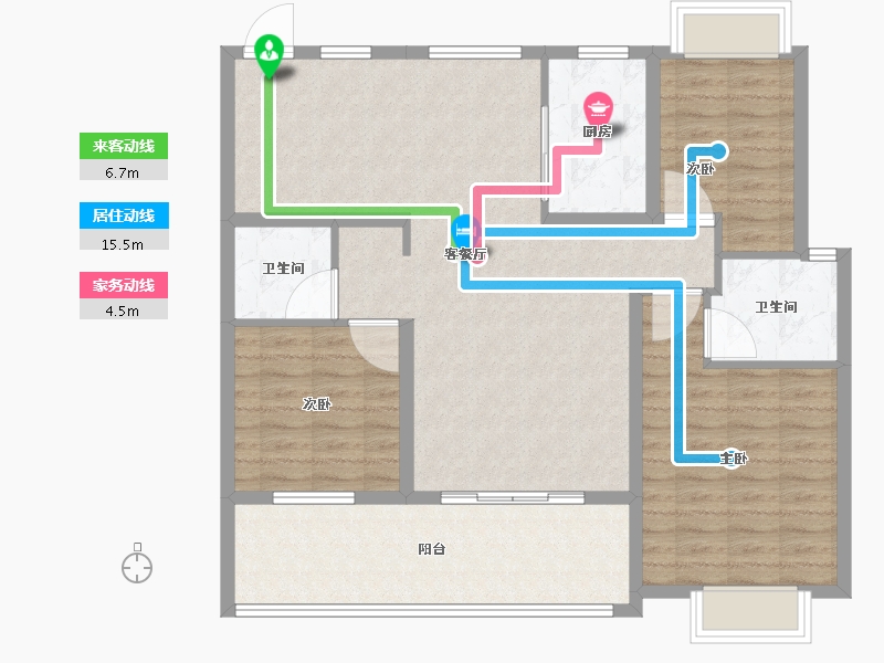 江西省-上饶市-晶科滨江一号-105.01-户型库-动静线