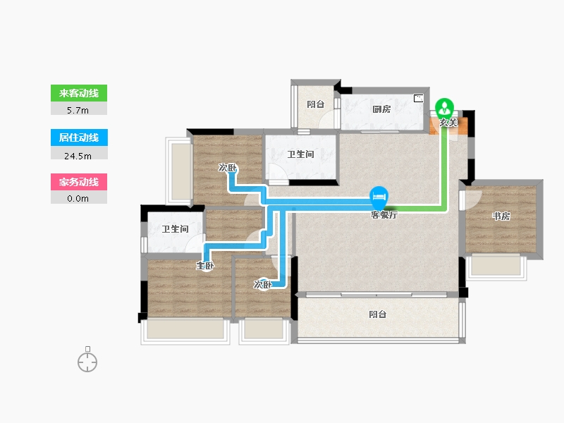 重庆-重庆市-江山�出-101.05-户型库-动静线