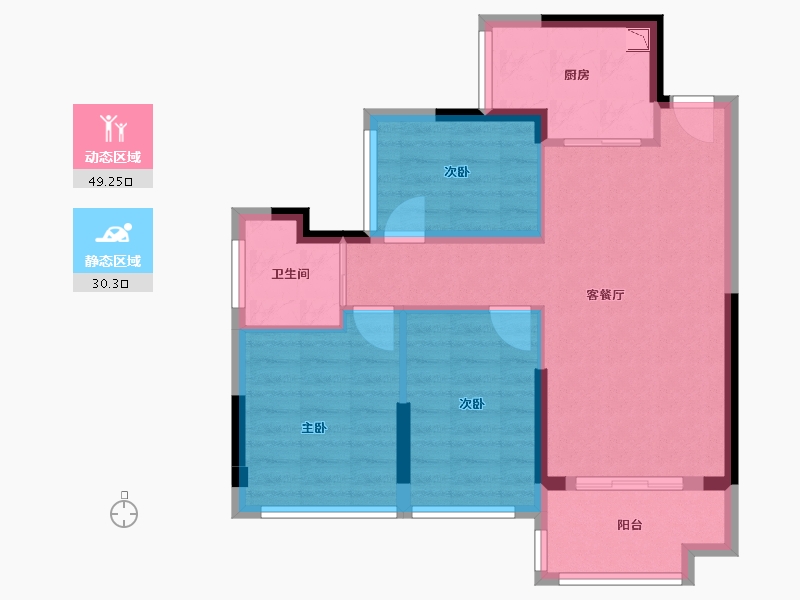 广西壮族自治区-桂林市-大龙府-70.89-户型库-动静分区