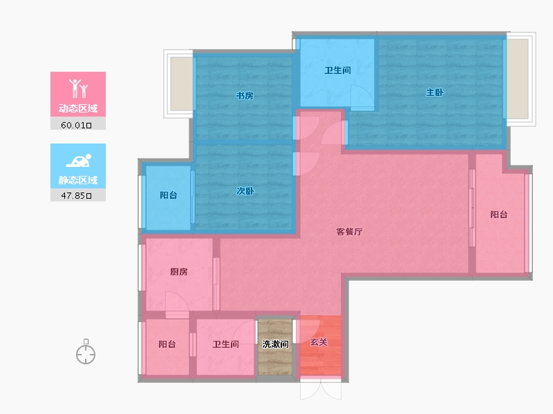 河南省-漯河市-泰威中央公园-98.48-户型库-动静分区