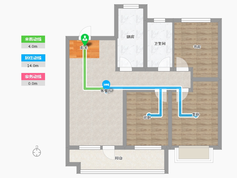 山东省-烟台市-城发泰颐新城-76.01-户型库-动静线