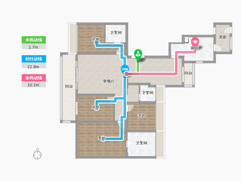 湖北省-武汉市-保利大都会-146.82-户型库-动静线