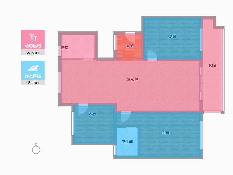 山东省-烟台市-紫云兰庭-102.50-户型库-动静分区