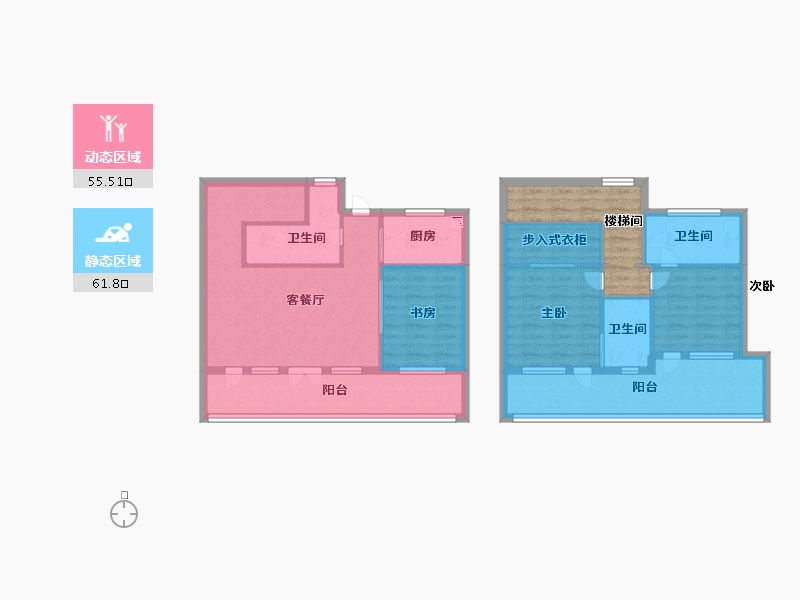 湖北省-武汉市-花博汇・桃李春风-112.80-户型库-动静分区