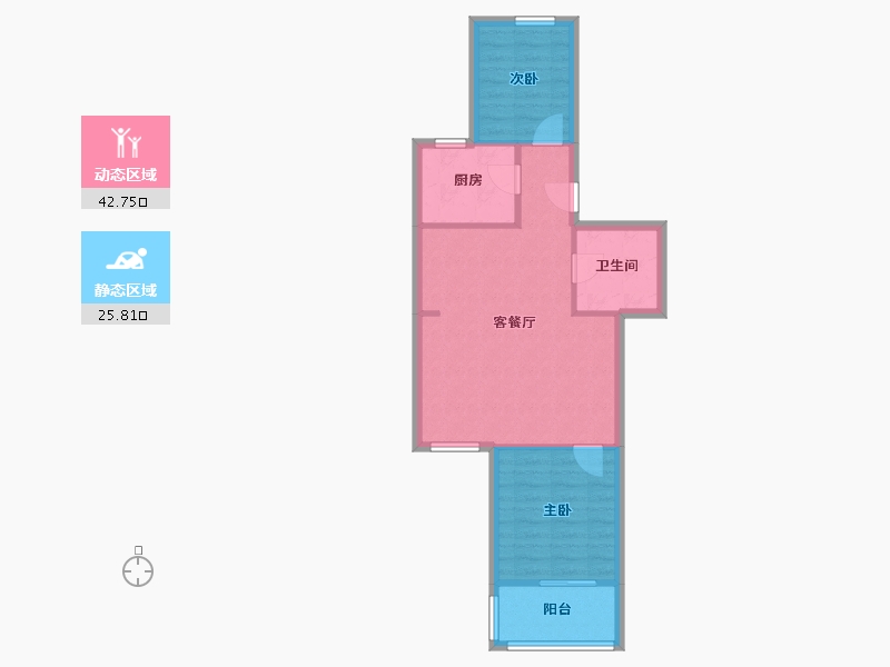 陕西省-西安市-芳馨园-61.88-户型库-动静分区