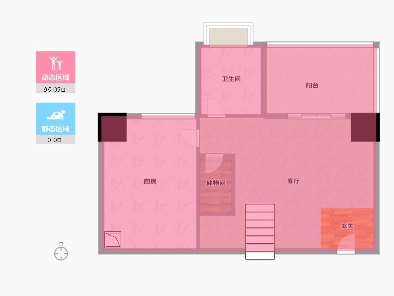 福建省-漳州市-景江花园-86.07-户型库-动静分区