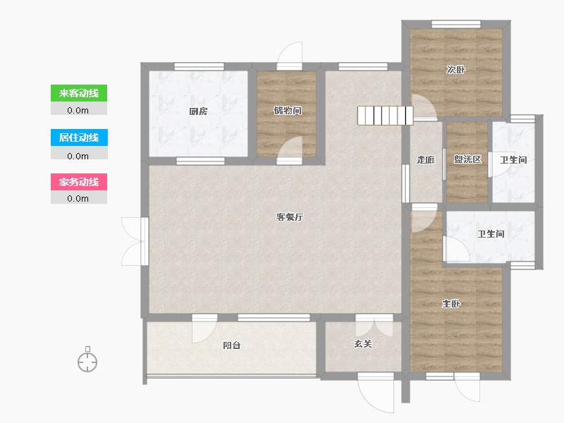 黑龙江省-哈尔滨市-融创御湖宸院-102.57-户型库-动静线