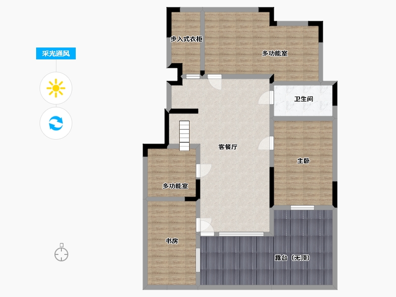 吉林省-长春市-金地江山�L�A-138.76-户型库-采光通风