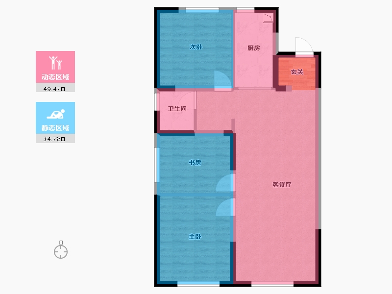 吉林省-长春市-中铁逸境-75.59-户型库-动静分区