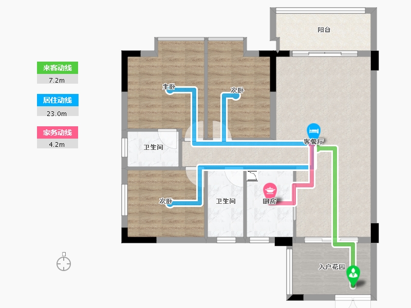 广东省-河源市-东福花园-90.26-户型库-动静线