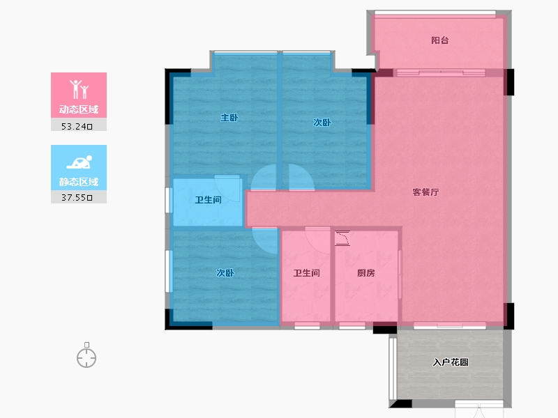 广东省-河源市-东福花园-90.26-户型库-动静分区