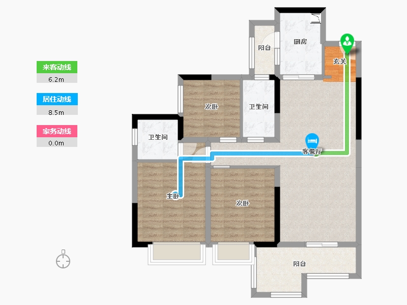 四川省-成都市-蓝光长岛城项目-92.00-户型库-动静线