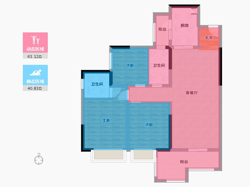 四川省-成都市-蓝光长岛城项目-92.00-户型库-动静分区