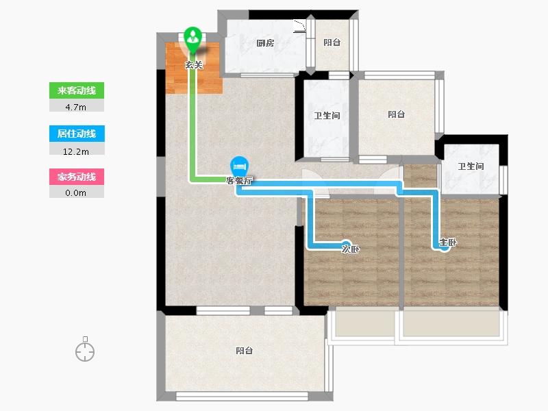 广东省-惠州市-润府-70.22-户型库-动静线