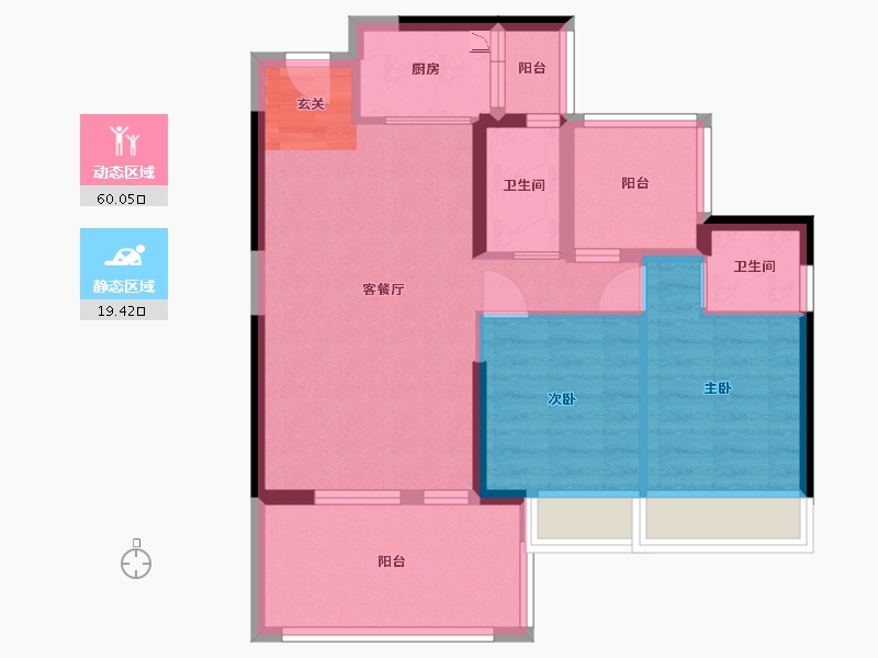 广东省-惠州市-润府-70.22-户型库-动静分区