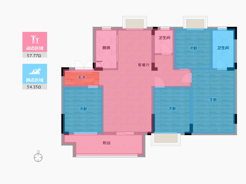 江西省-九江市-赣电荣府-99.81-户型库-动静分区