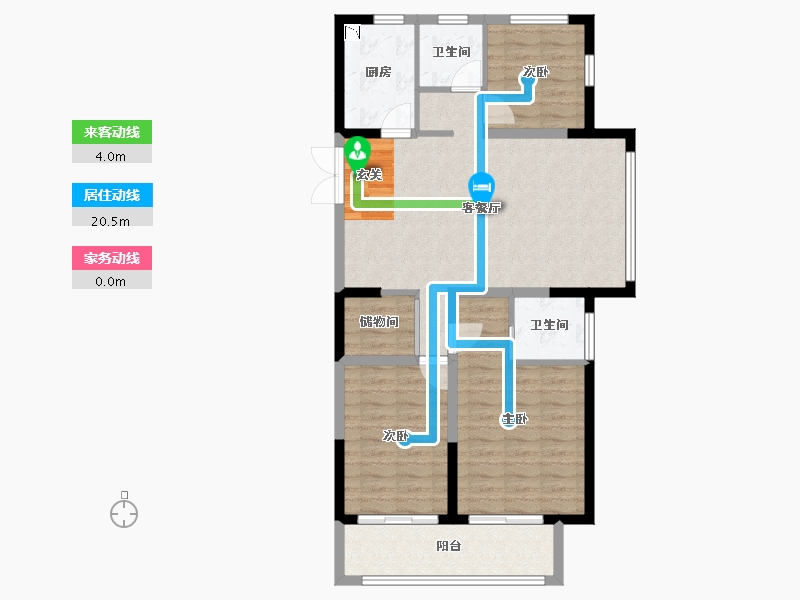 江苏省-连云港市-香溢府-90.55-户型库-动静线