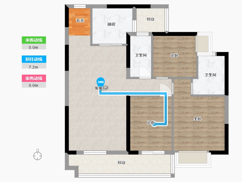 广西壮族自治区-钦州市-敏捷・珑�h湾-89.07-户型库-动静线