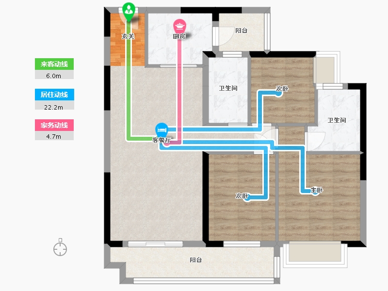 广西壮族自治区-钦州市-敏捷・珑�h湾-89.19-户型库-动静线