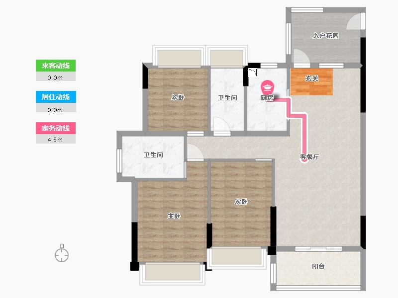 湖南省-湘西土家族苗族自治州-凯盛1号-100.20-户型库-动静线