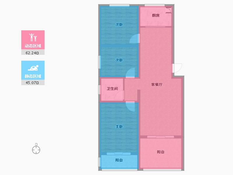 河北省-保定市-尚科世纪城-96.00-户型库-动静分区