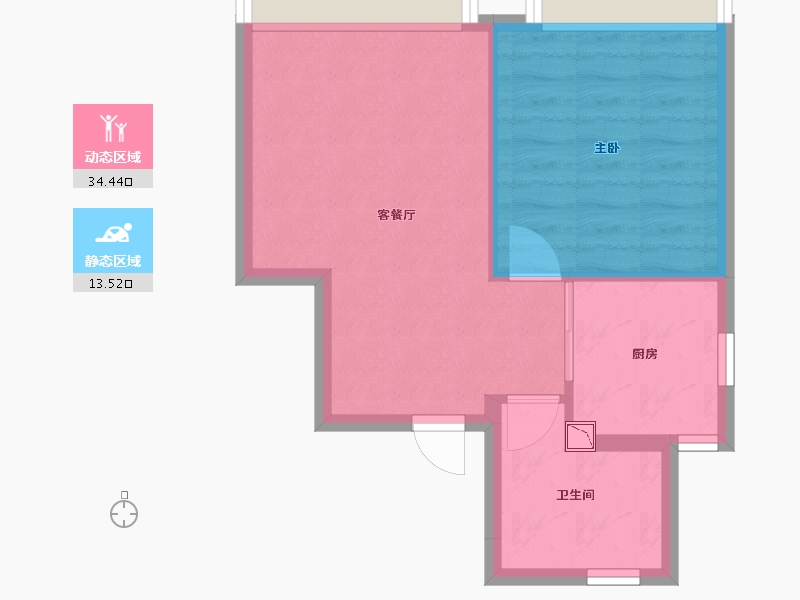 北京-北京市-和悦华玺-43.08-户型库-动静分区