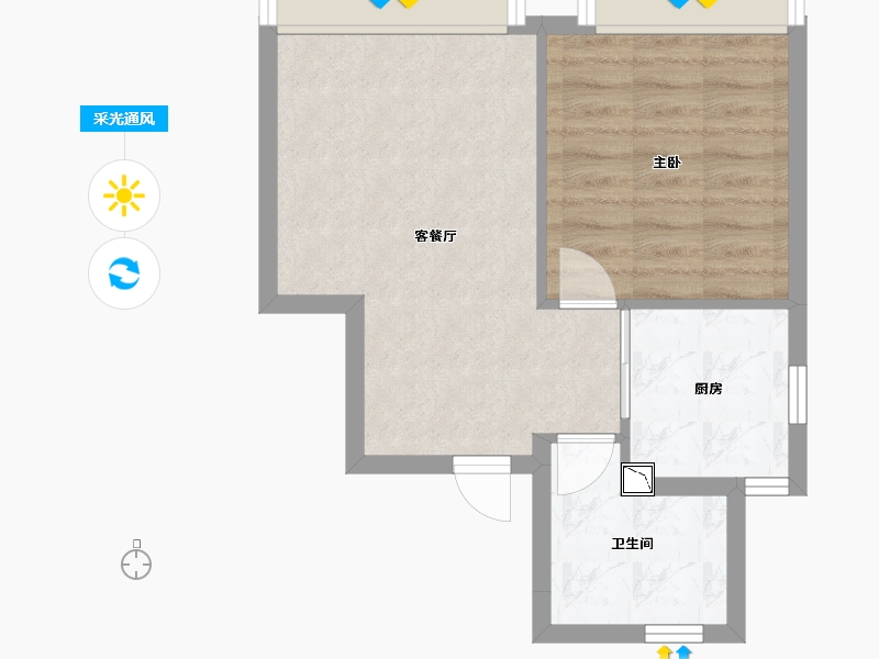 北京-北京市-和悦华玺-43.08-户型库-采光通风