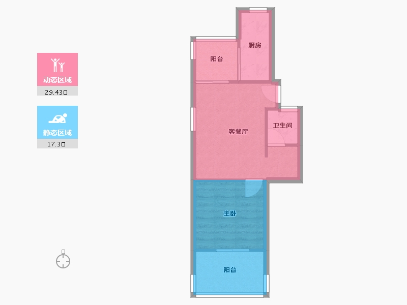 河北省-唐山市-德源里-41.65-户型库-动静分区