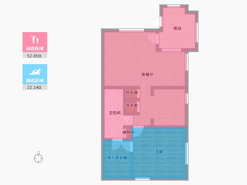 California-Orange-Santa Fe Village-65.35-户型库-动静分区