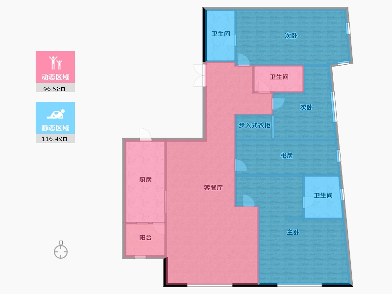 四川省-成都市-复地金融岛-198.71-户型库-动静分区