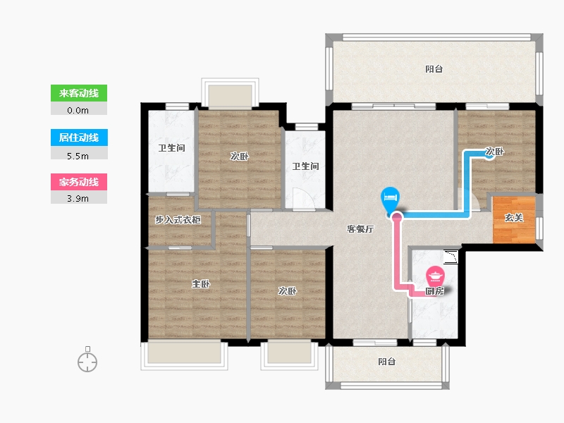 广西壮族自治区-南宁市-华夏院子.璞院-113.57-户型库-动静线