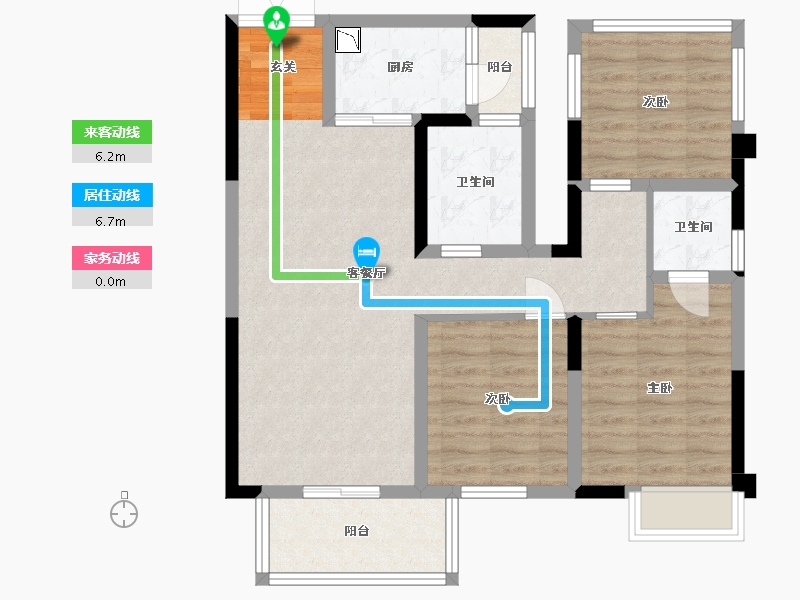 广西壮族自治区-南宁市-路桥壮美山湖-81.69-户型库-动静线