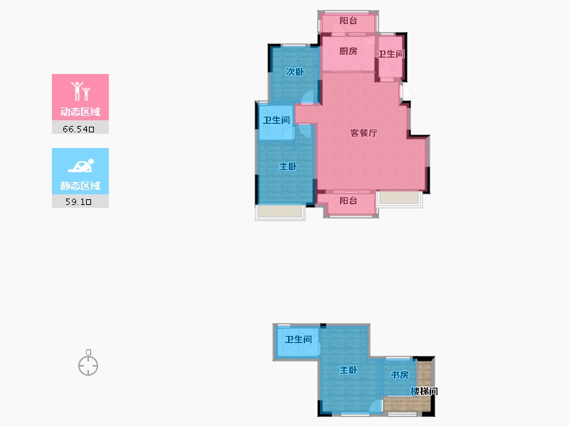 四川省-成都市-领地天府�m台-116.64-户型库-动静分区